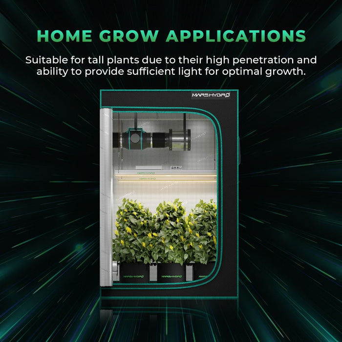 home depot plant grow lights 2026 Neuer Mars Hydro SP 3000 – Verbessertes Vollspektrum & Gleichmäßiges PPFD 300W LED-Growlight für 120×60cm Growbox None