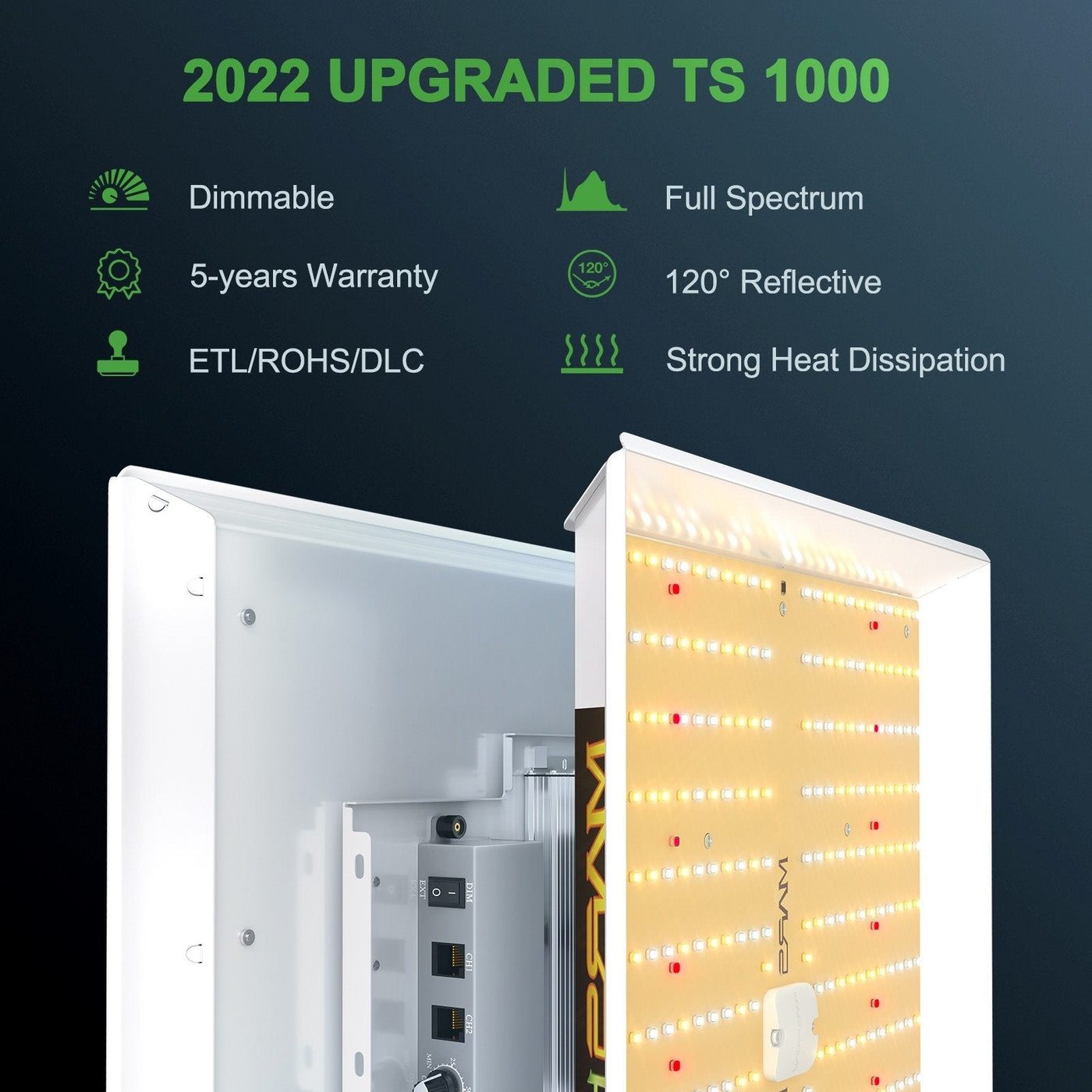 Buy Mars Hydro TS 1000 LED Grow Light — LED Grow Lights Depot