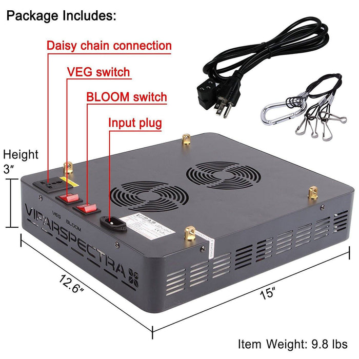 Viparspectra Reflector Series 600W  - LED Grow Lights Depot