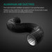 Mars Hydro 4" Flexible Ventilation Ducting - 25 Feet  - LED Grow Lights Depot
