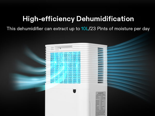 VIVOSUN 10L/23 Pint 2,000 Sq. Ft. Smart Dehumidifier  - LED Grow Lights Depot