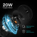 VIVOSUN AeroWave A6 Patented Clip-On Fan with 2-Speed Adjustment  - LED Grow Lights Depot