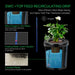 VIVOSUN 5 Gallon DWC Hydroponic System Kit (4 buckets)  - LED Grow Lights Depot