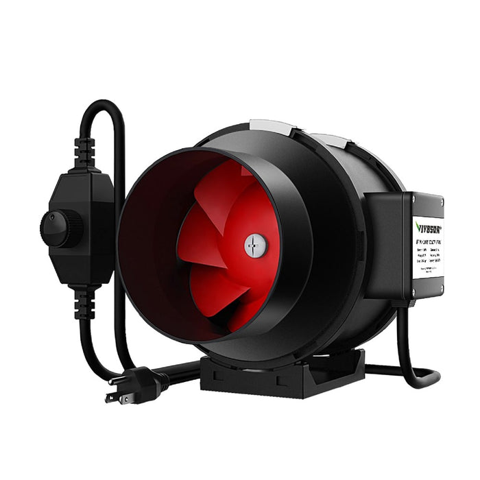 VIVOSUN 6-Inch 390 CFM Inline Duct Fan with Variable Speed Controller  - LED Grow Lights Depot