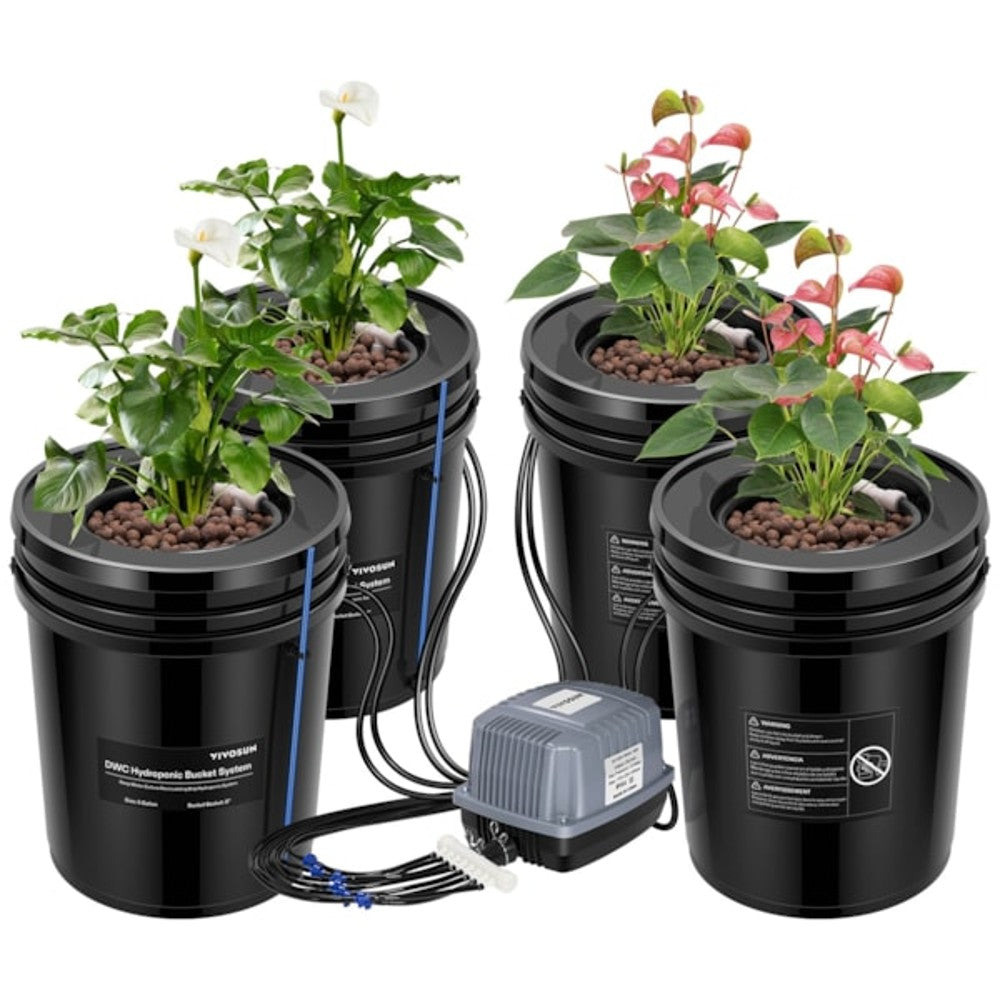 Buy VIVOSUN 5 Gallon DWC Hydroponic System Kit — LED Grow Lights Depot