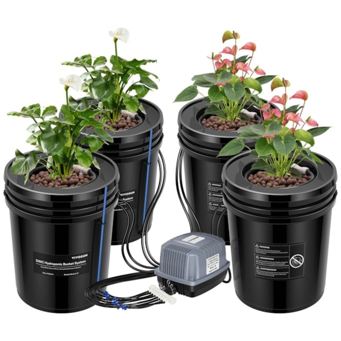 Buy VIVOSUN 5 Gallon DWC Hydroponic System Kit — LED Grow Lights Depot
