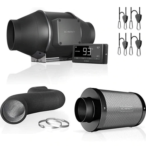AC Infinity T4 Grow Room Ventilation Package - 4 Inch  - LED Grow Lights Depot