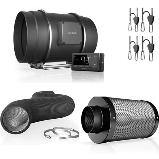 AC Infinity T8 Grow Room Ventilation Package - 8 Inch  - LED Grow Lights Depot