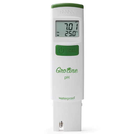 GroLine Waterproof Hydroponic pH Tester (HI98118)  - LED Grow Lights Depot