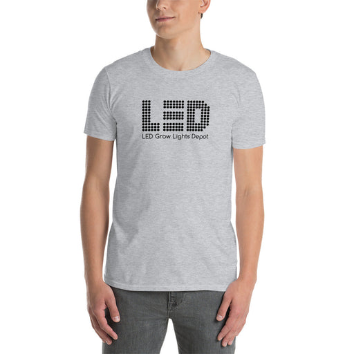 Black Logo T-Shirt Sport Grey / S - LED Grow Lights Depot