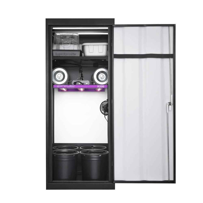 SuperCloset SuperStar Smart Grow Box 24" x 24" x 60" - LED Grow Lights Depot