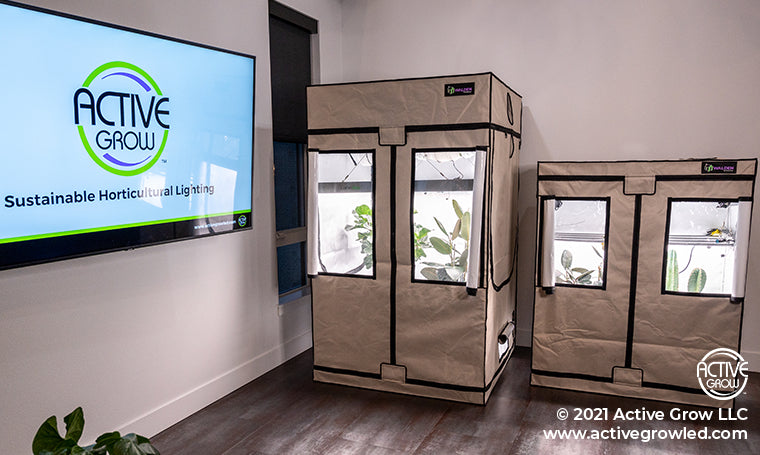 commercial grow tent Active Grow 4' x 4' Walden White Grow Tent