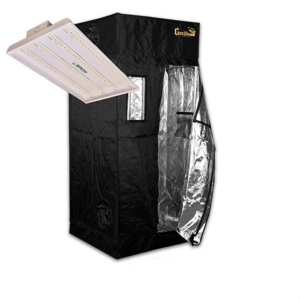 Grow Light Science Grow 200 & Gorilla Grow Tent Package Deal  - LED Grow Lights Depot