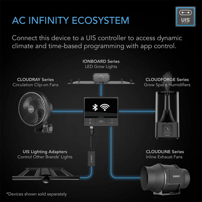 AC Infinity 4.5L CloudForge T3 Humidifier | Smart Controls | Targeted Vaporizing  - LED Grow Lights Depot