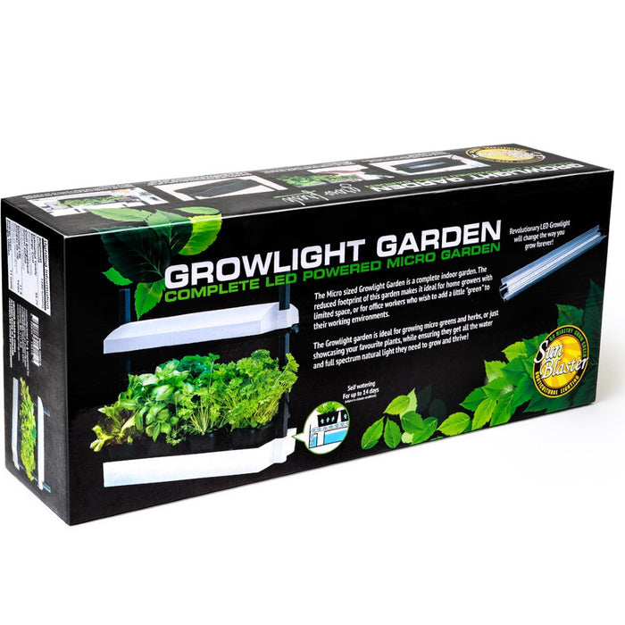 Sunblaster Micro LED Grow Light Garden, White  - LED Grow Lights Depot