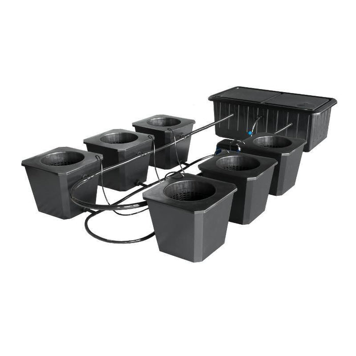 $995.00 | 6-Site Bubble Flow Buckets Hydroponic Grow System — LED Grow  Lights Depot