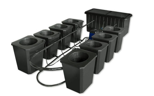 SuperCloset 8-Site Bubble Flow Buckets Hydroponic Grow System  - LED Grow Lights Depot