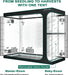 Mars Hydro 2-In-1 Grow Tent 8' 8" x 4′ (106" x 48" x 80")  - LED Grow Lights Depot