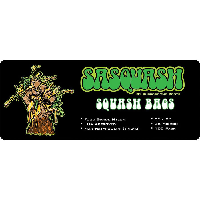 Sasquash 3" X 8" SQUASH BAGS (100 PACK)  - LED Grow Lights Depot