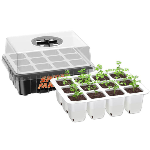AC Infinity Humidity Dome, Germination Kit with LED Grow Light Bars 5x8 Cell Tray