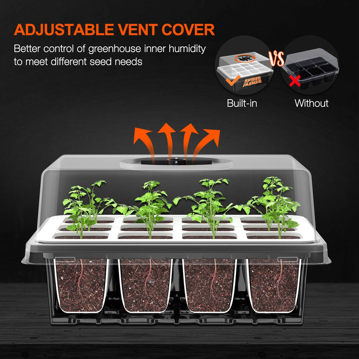 Spider Farmer® Seed Starting Trays I 2-Pack  - LED Grow Lights Depot