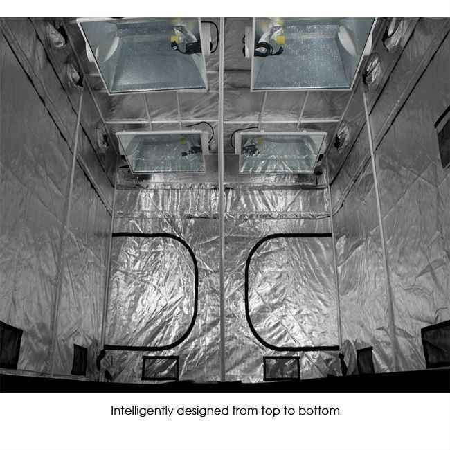 Gorilla Grow Tent 9′ x 9′ x 6′ 11″ (w/ ext. 7′ 11″) - LED Grow Lights Depot