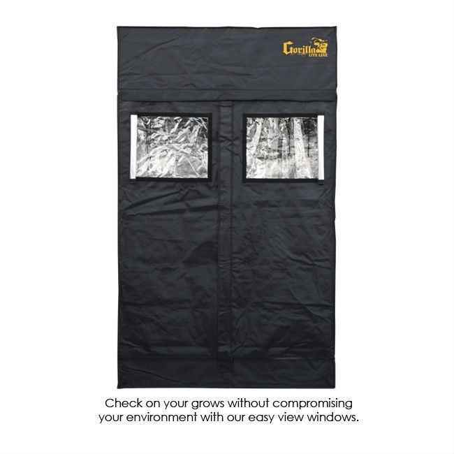 Gorilla Grow Tent Lite Line 4′ x 4′ x 6′ 7″ - LED Grow Lights Depot