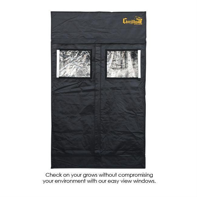 Gorilla Grow Tent Lite Line 4′ x 4′ x 6′ 7″  - LED Grow Lights Depot