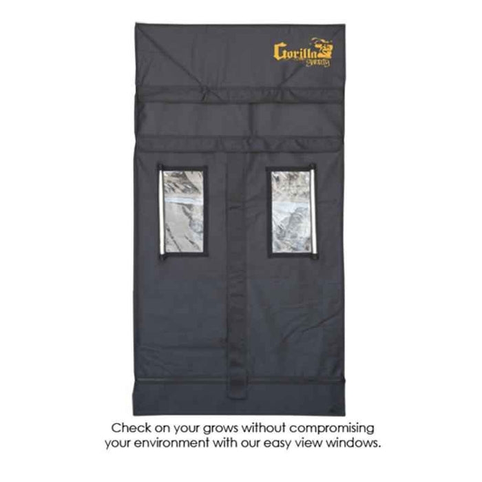 Gorilla Grow Tent Shorty 3′ x 3′ x 4′ 11″ (w/ ext. 5′ 8″) - LED Grow Lights Depot
