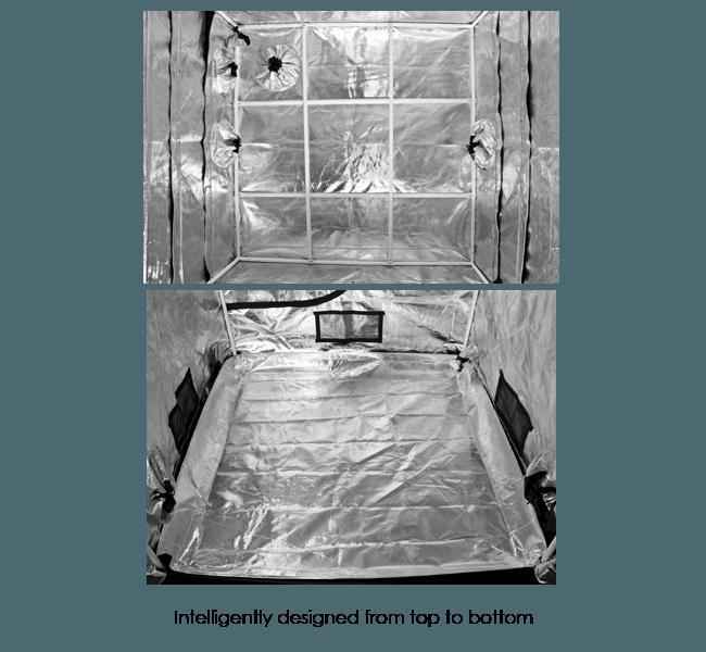 Gorilla Grow Tent Shorty 4′ x 4′ x 4′ 11″ (w/ ext. 5′ 8″) - LED Grow Lights Depot