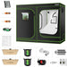 VIVOSUN GIY 8 x 4 ft. Complete Grow Kit with 2x VS4000 LED Grow Lights, 96" x 48" x 80"  - LED Grow Lights Depot