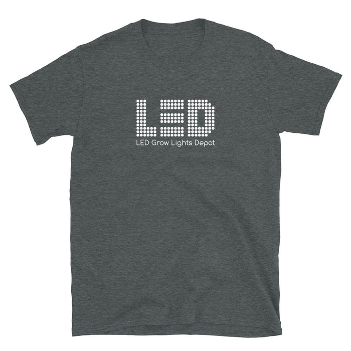 White Logo T-Shirt  - LED Grow Lights Depot
