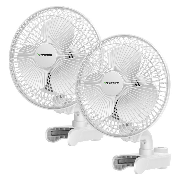 VIVOSUN AeroWave A6 Patented Clip-On Fan with 2-Speed Adjustment  - LED Grow Lights Depot